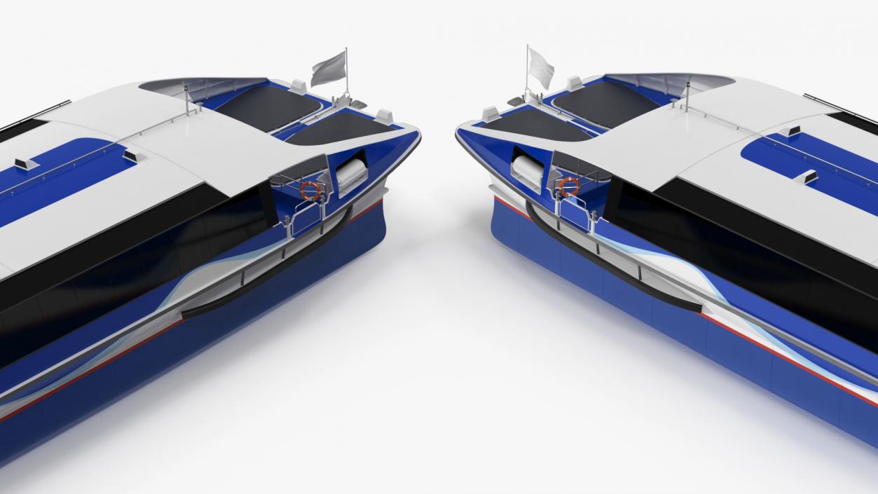 River Bus Boat 3D model