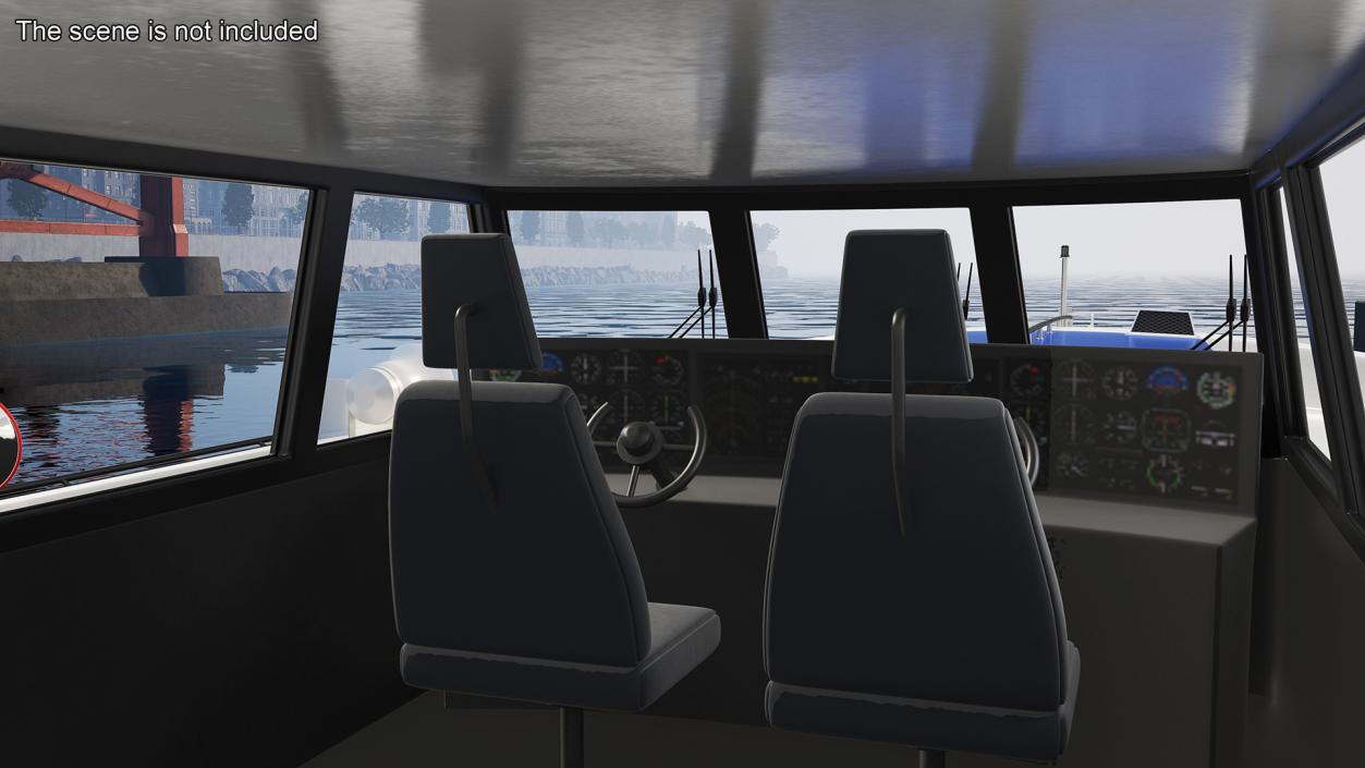 River Bus Boat 3D model