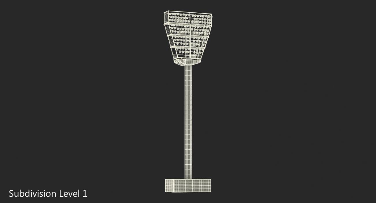 Stadium Light Tower 3D model