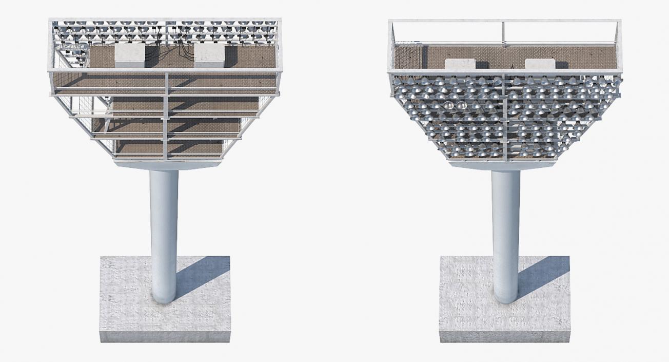 Stadium Light Tower 3D model