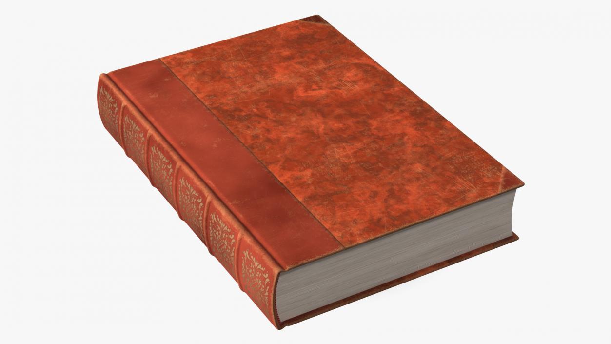 Classic Hardcover Book Red for 3D Print 3D model