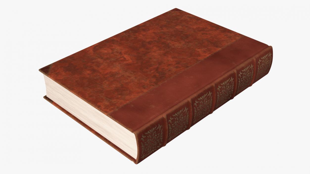 Classic Hardcover Book Red for 3D Print 3D model