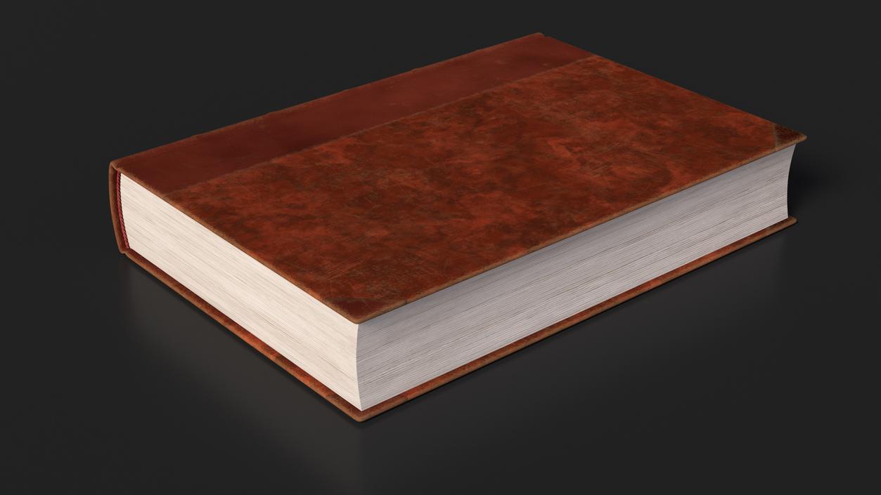 Classic Hardcover Book Red for 3D Print 3D model