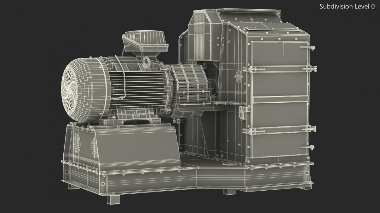 High Speed Hammer Mill 3D