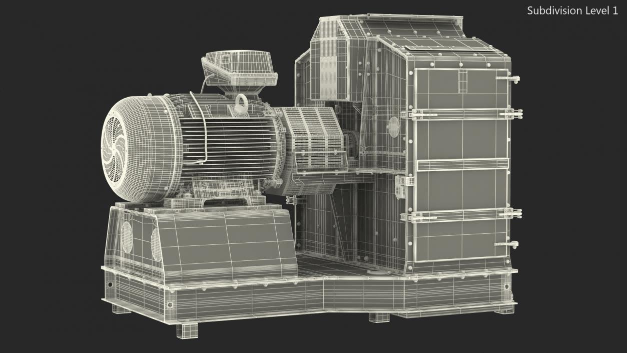 High Speed Hammer Mill 3D