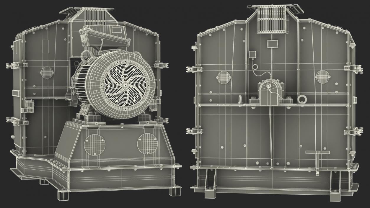 High Speed Hammer Mill 3D