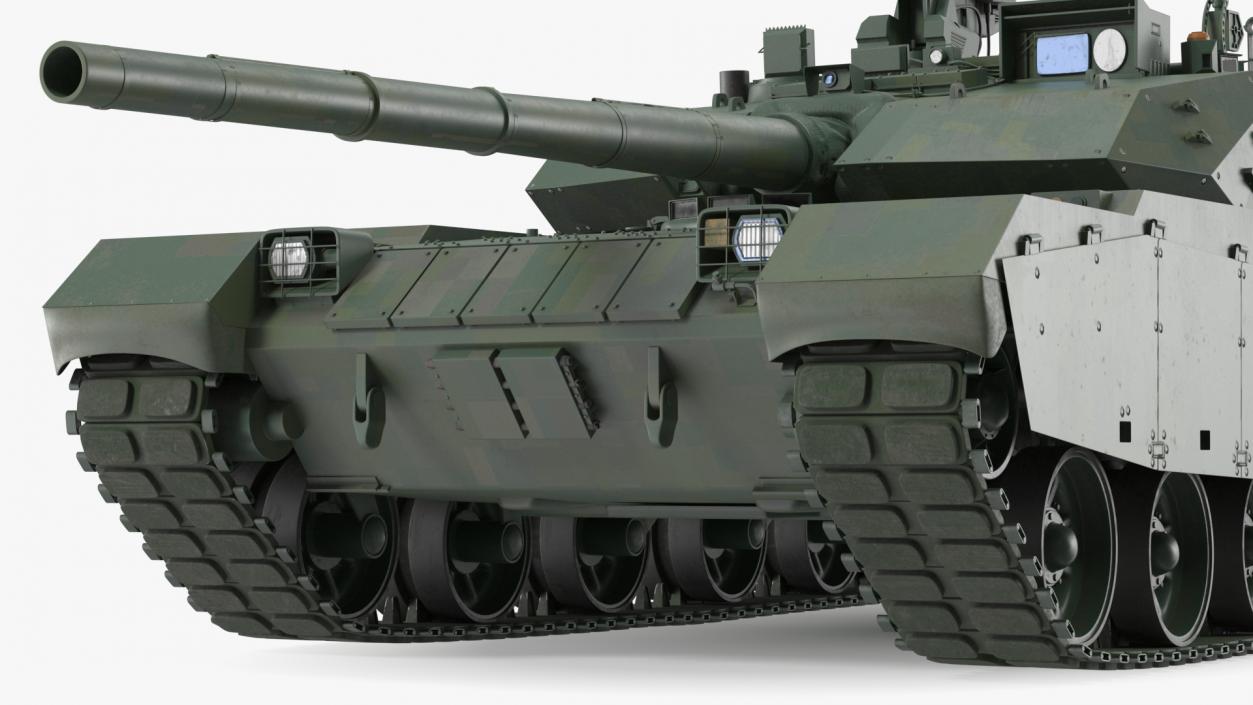 3D model Chinese Tank for Forest Battlefield