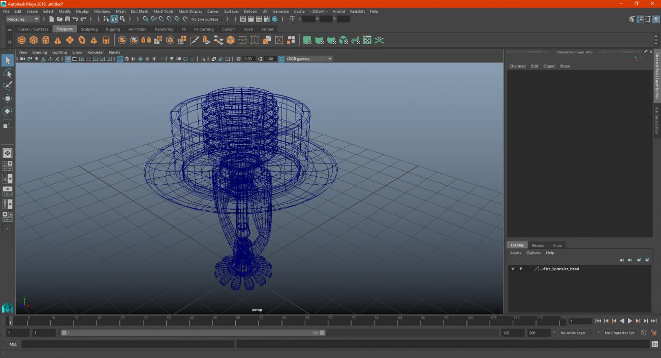 Fire Sprinkler Head 3D model