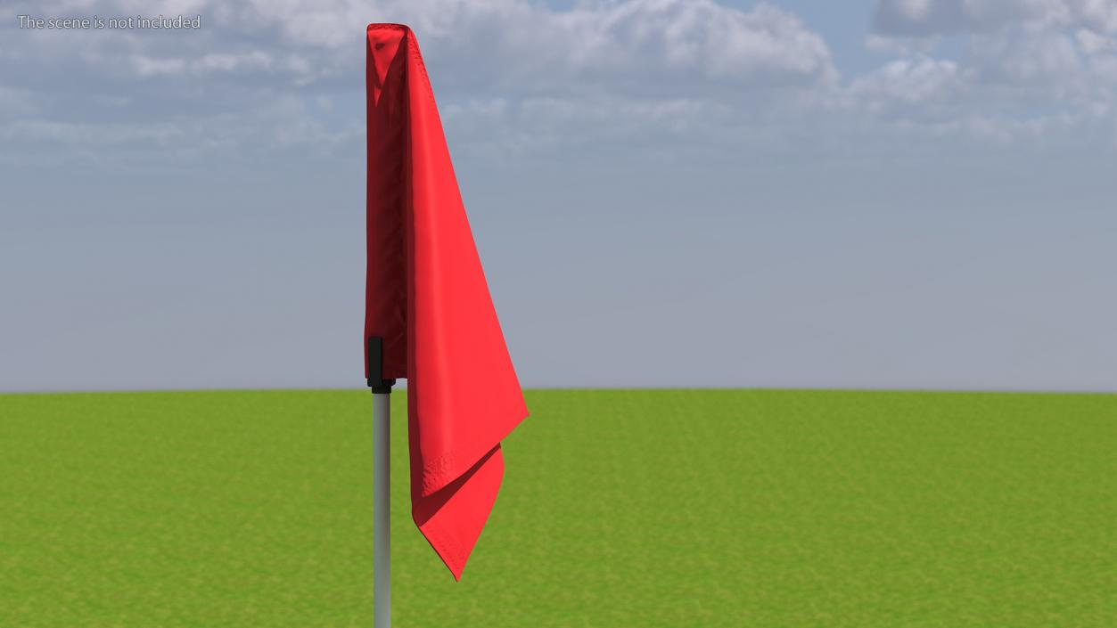 3D Golf Course Flag