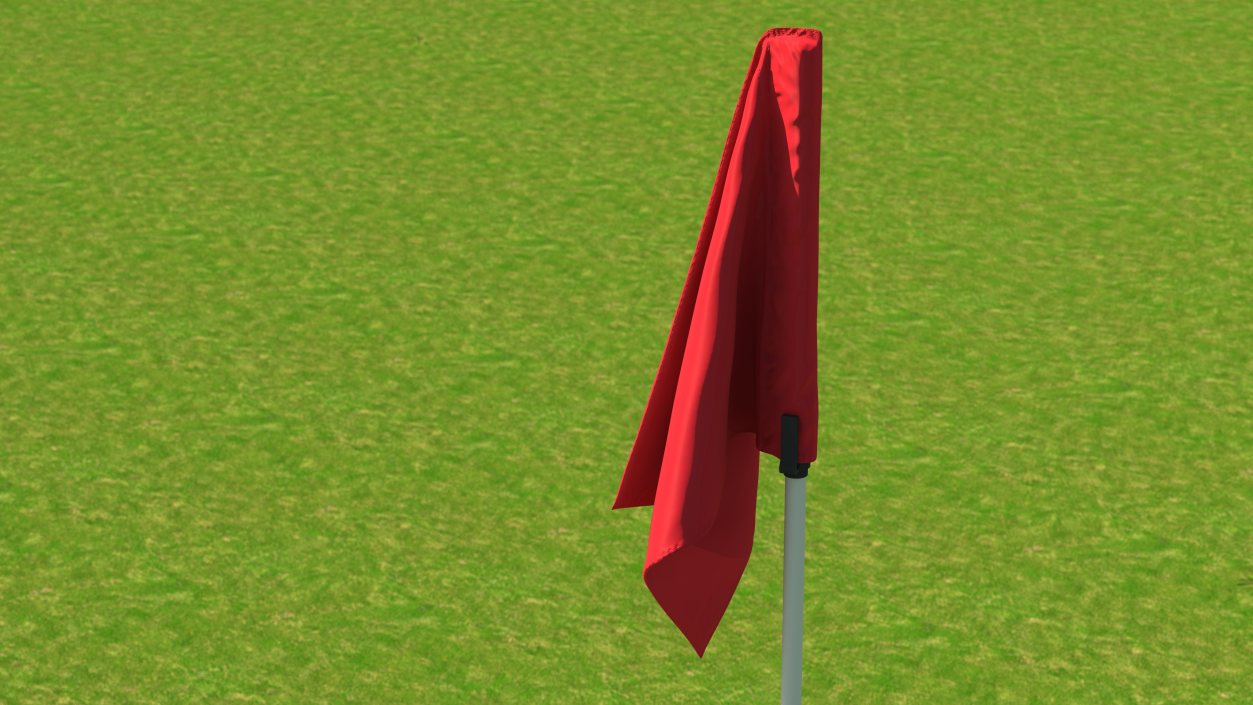 3D Golf Course Flag