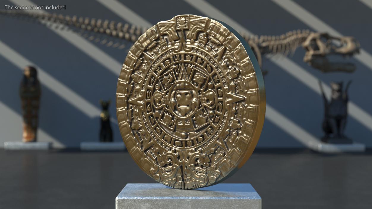 3D model Maya Calendar Bronze