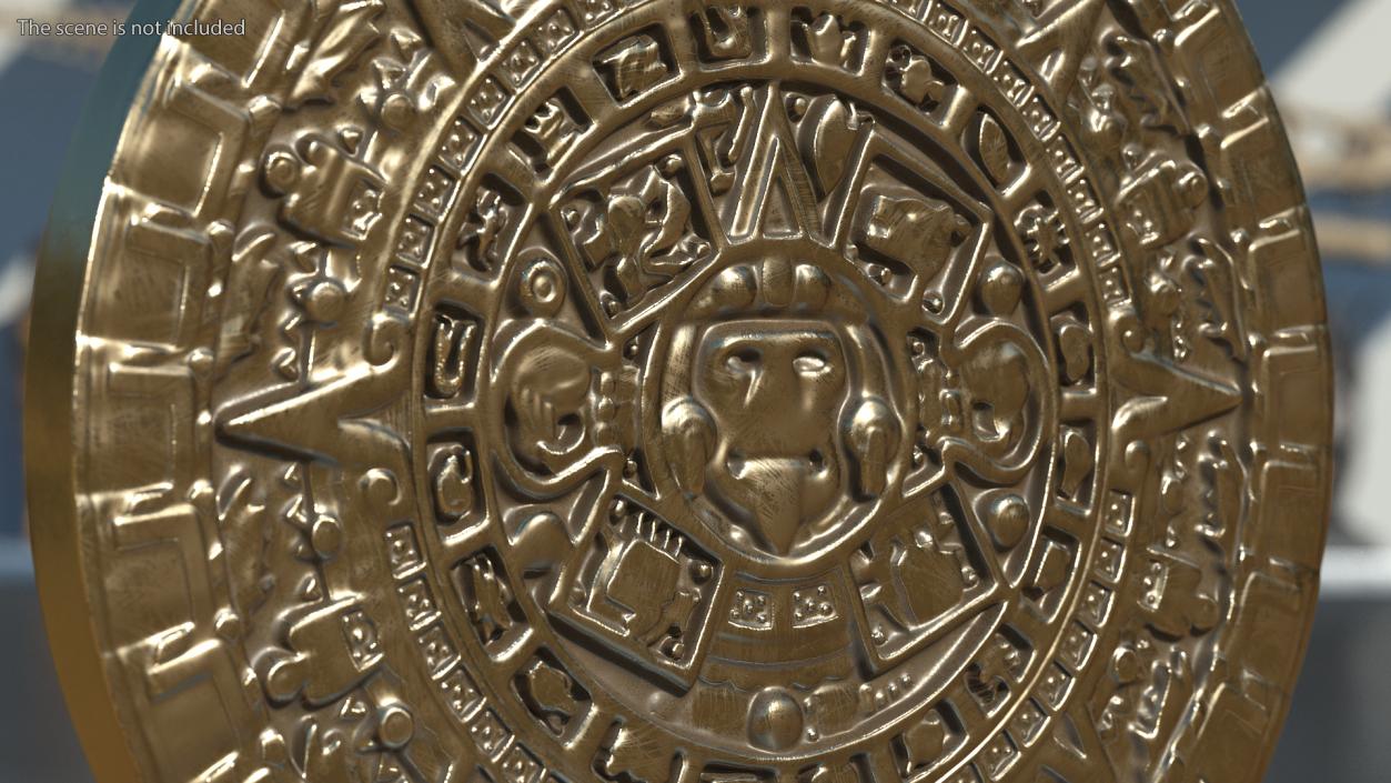 3D model Maya Calendar Bronze