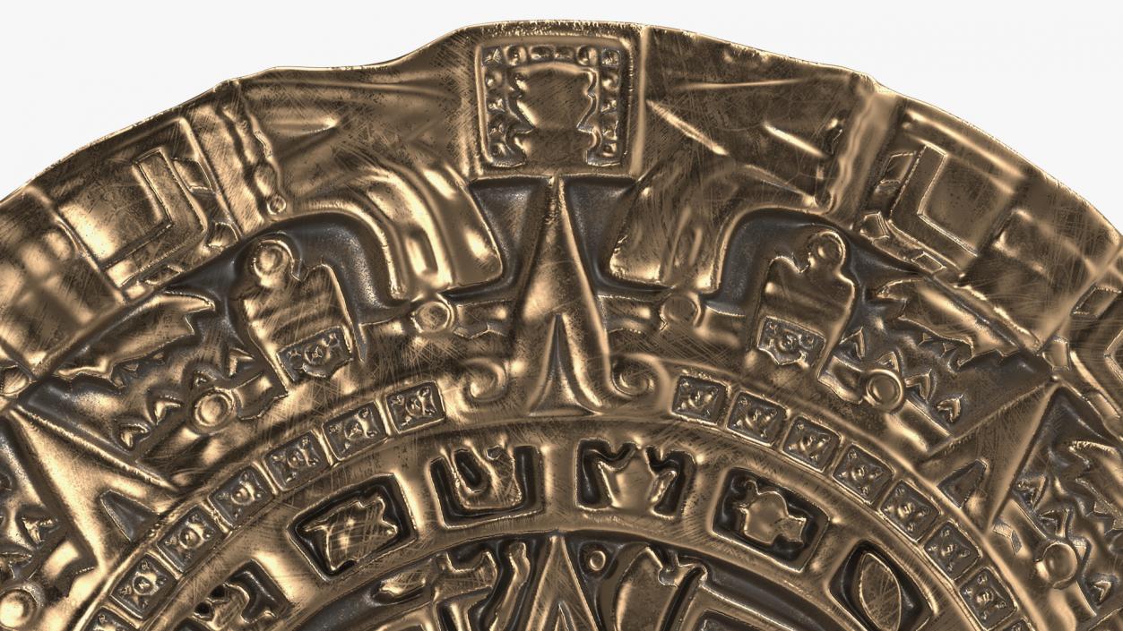 3D model Maya Calendar Bronze