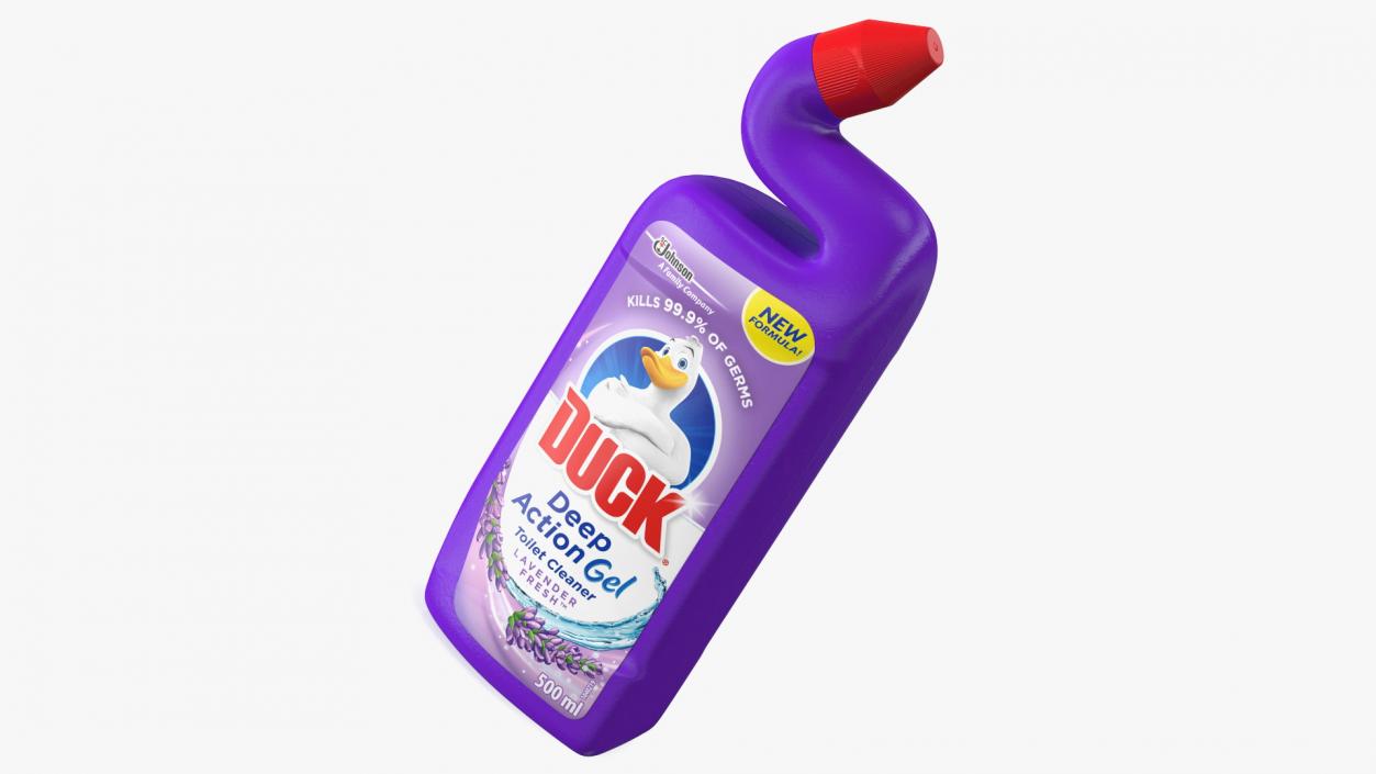 3D model Toilet Duck Toilet Cleaner Gel Lavender Fresh