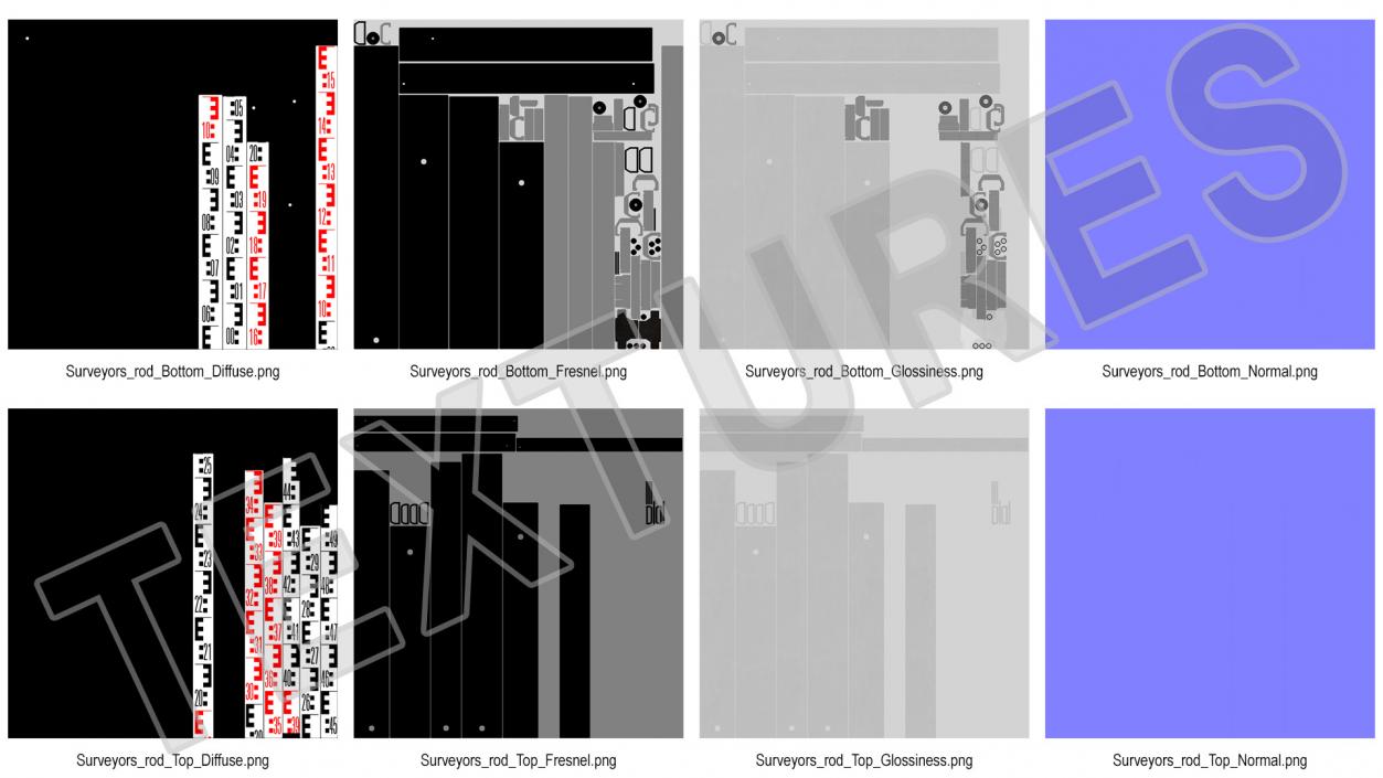 3D model Levelling Telescopic Rail