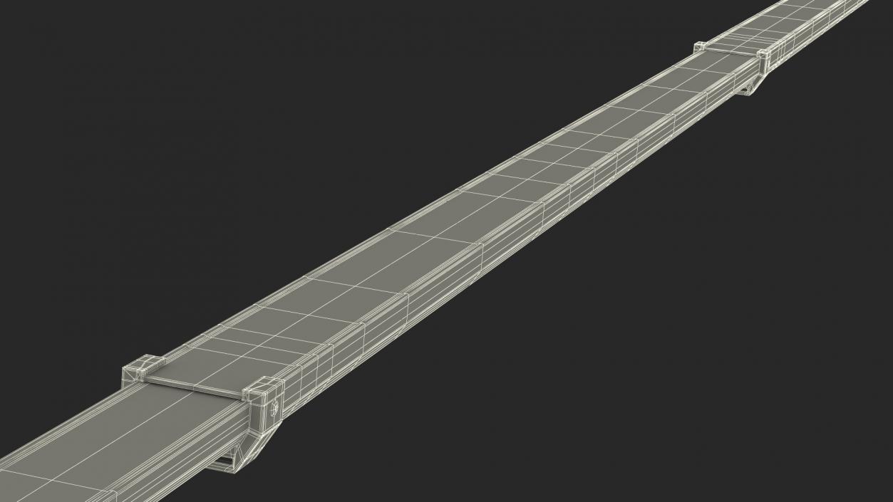 3D model Levelling Telescopic Rail