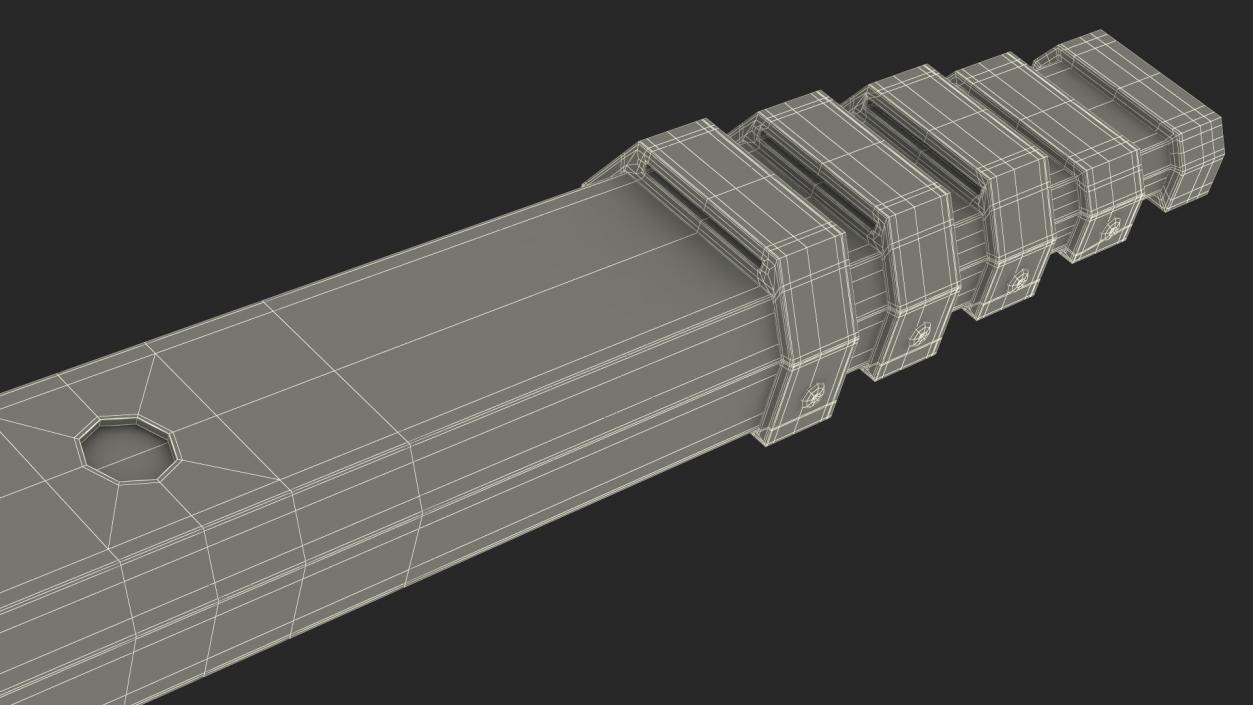 3D model Levelling Telescopic Rail