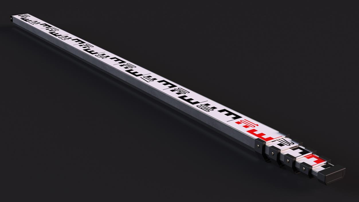 3D model Levelling Telescopic Rail