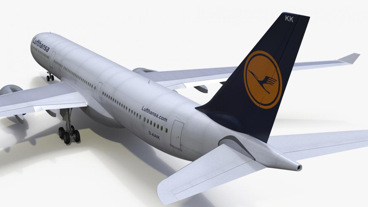 3D model Lufthansa Airbus A330-300