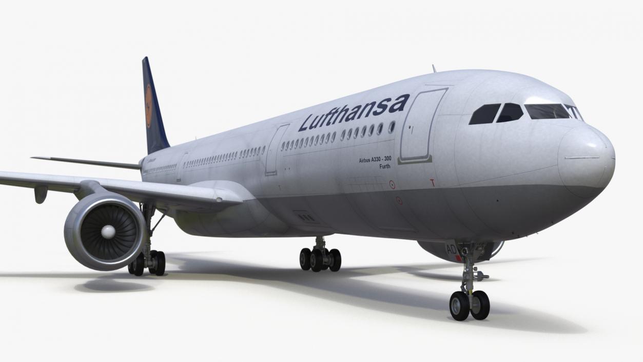 3D model Lufthansa Airbus A330-300