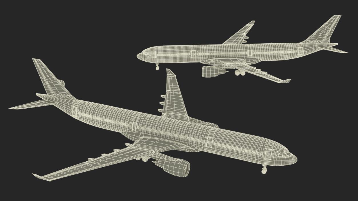 3D model Lufthansa Airbus A330-300