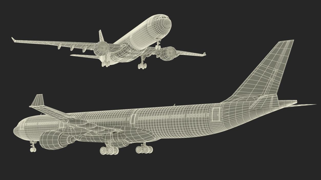 3D model Lufthansa Airbus A330-300