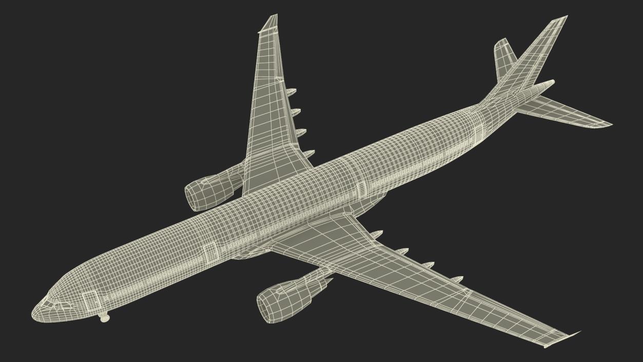 3D model Lufthansa Airbus A330-300