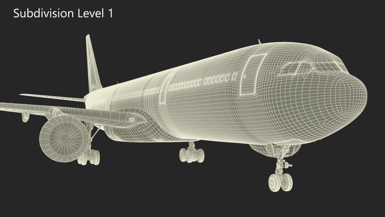 3D model Lufthansa Airbus A330-300