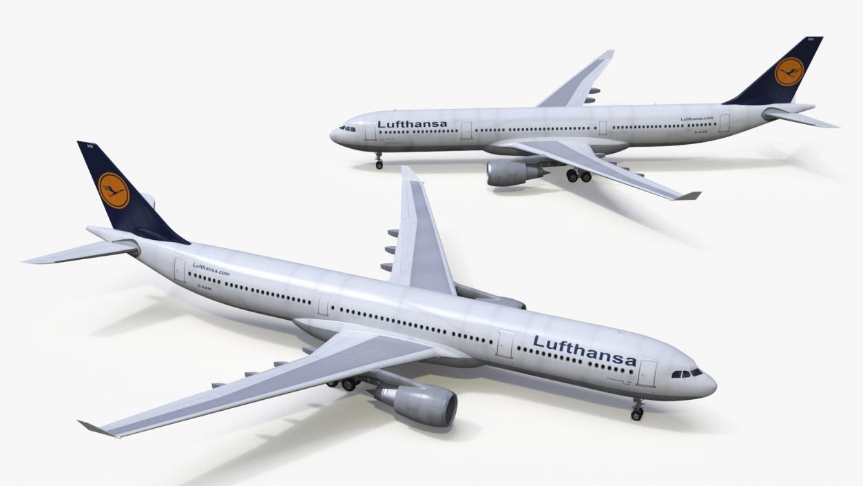 3D model Lufthansa Airbus A330-300