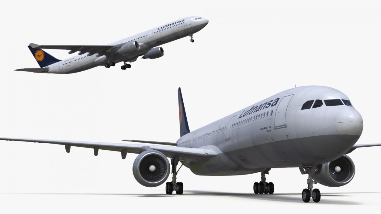 3D model Lufthansa Airbus A330-300