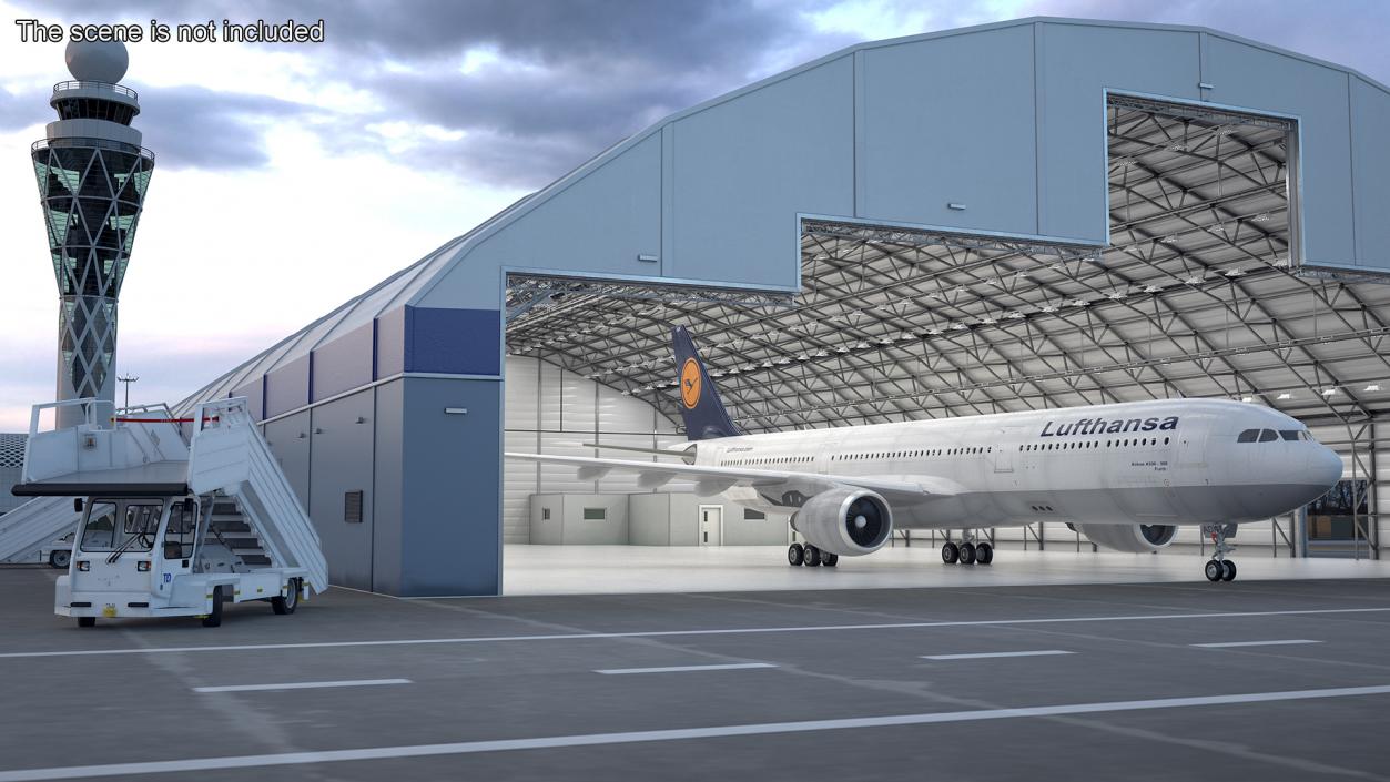 3D model Lufthansa Airbus A330-300