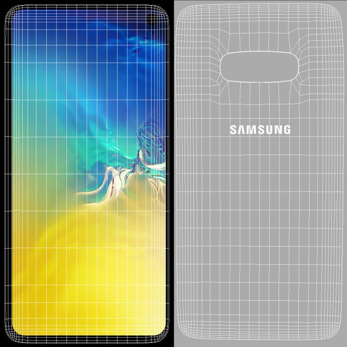 3D model Samsung Galaxy S10E White