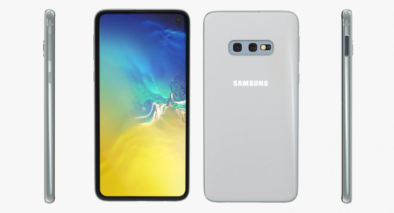 3D model Samsung Galaxy S10E White