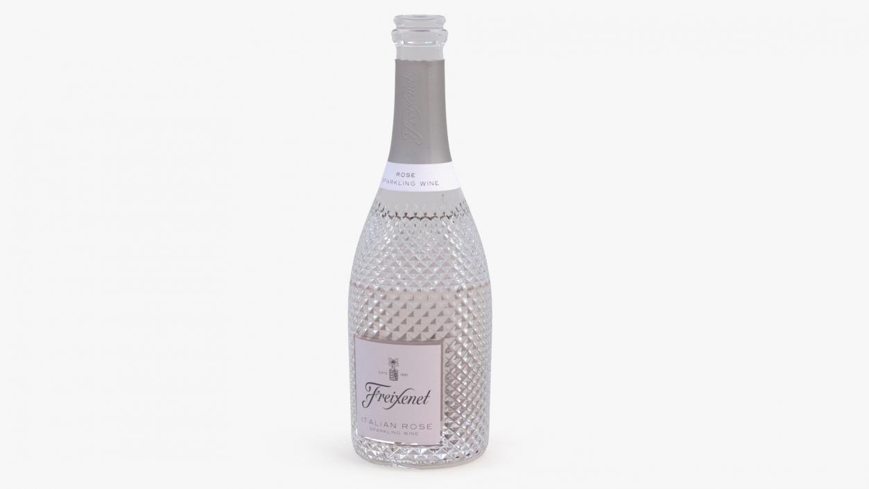 Opened Freixenet Italian Sparkling Wine Rose 3D model