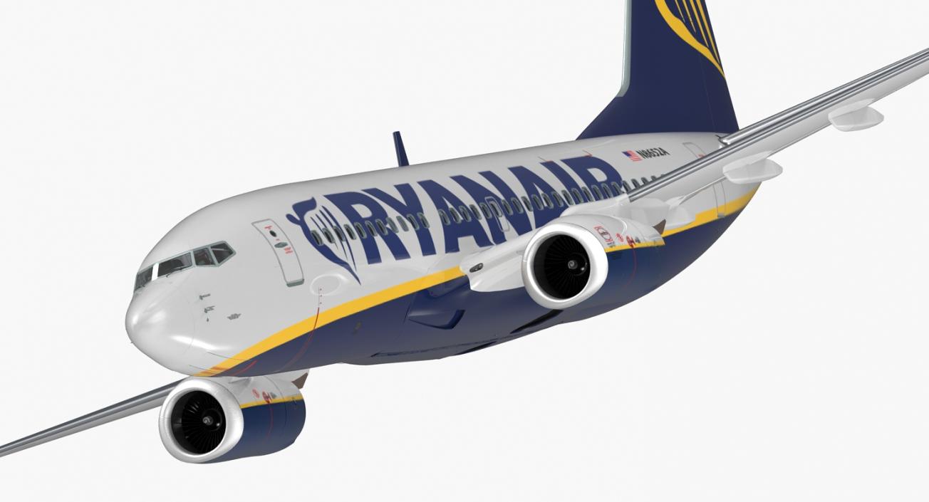 3D Boeing 737-700 with Interior Ryanair