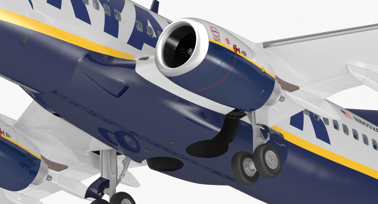 3D Boeing 737-700 with Interior Ryanair