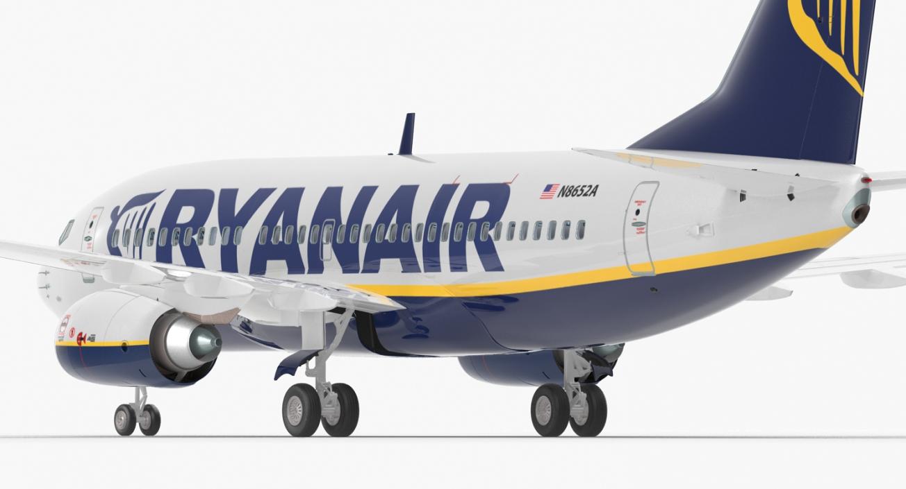 3D Boeing 737-700 with Interior Ryanair