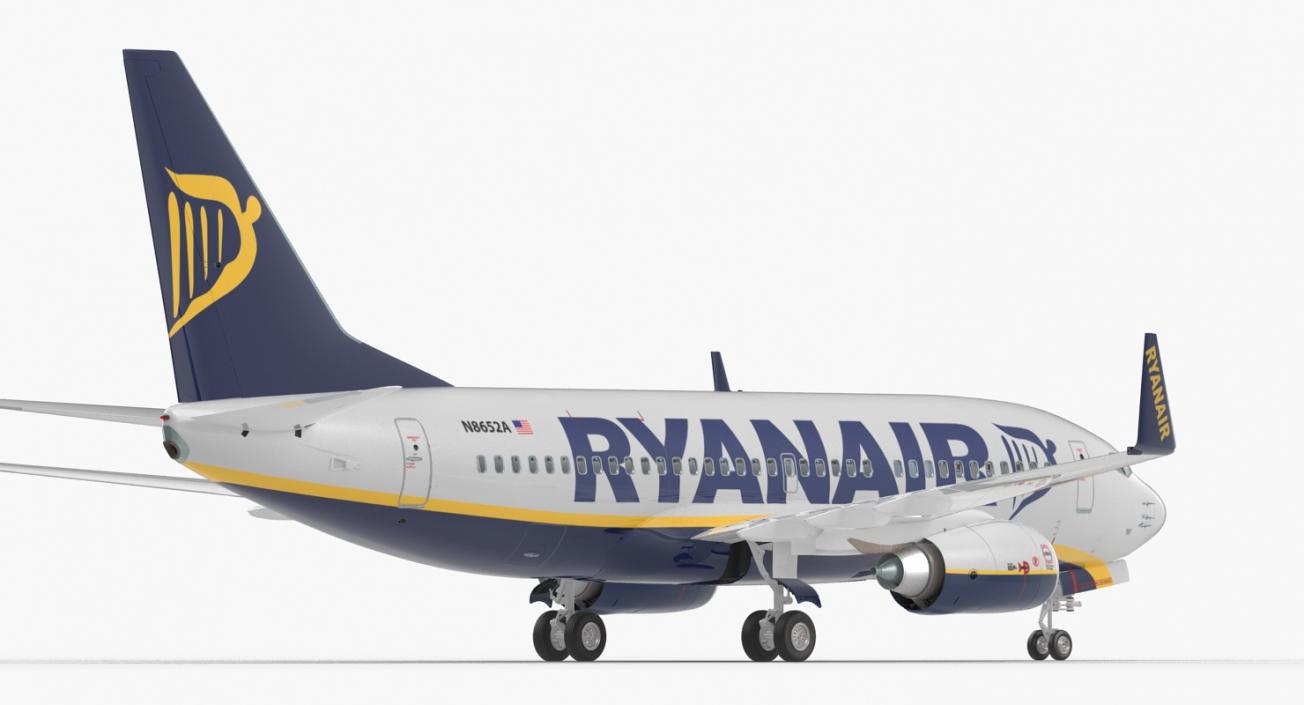 3D Boeing 737-700 with Interior Ryanair