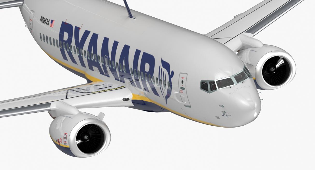 3D Boeing 737-700 with Interior Ryanair