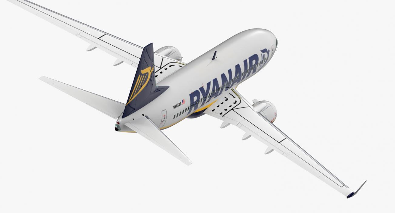 3D Boeing 737-700 with Interior Ryanair