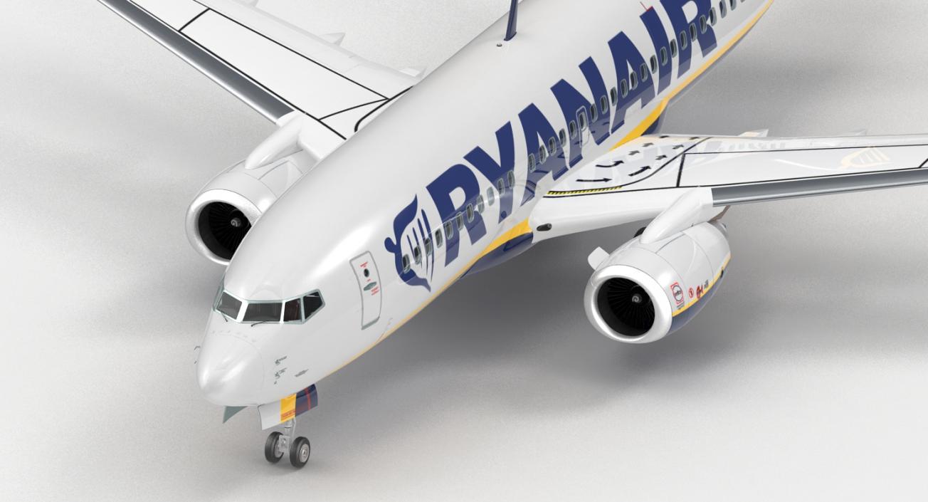 3D Boeing 737-700 with Interior Ryanair