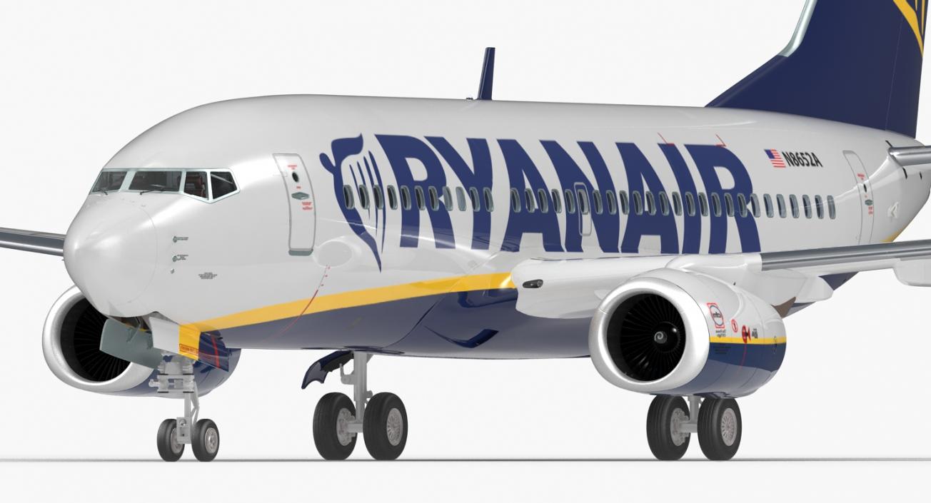 3D Boeing 737-700 with Interior Ryanair