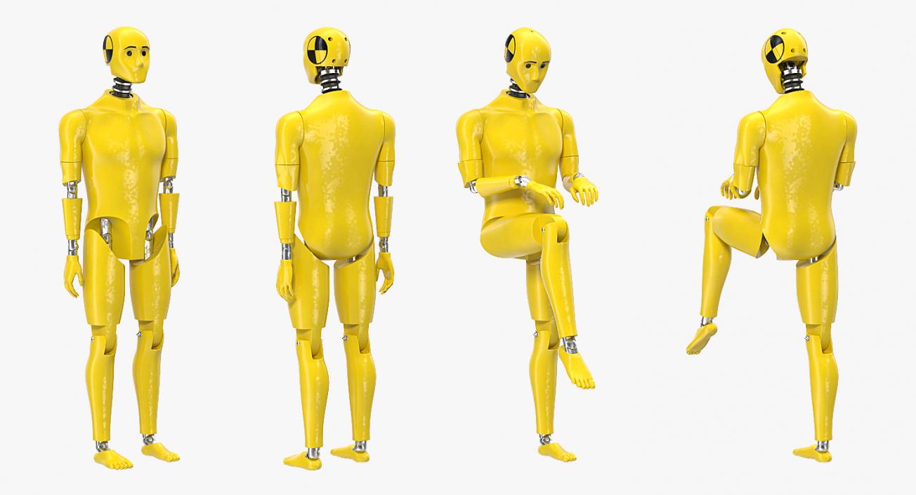 3D Rigged Crash Test Dummies 3D Models Collection 2 model