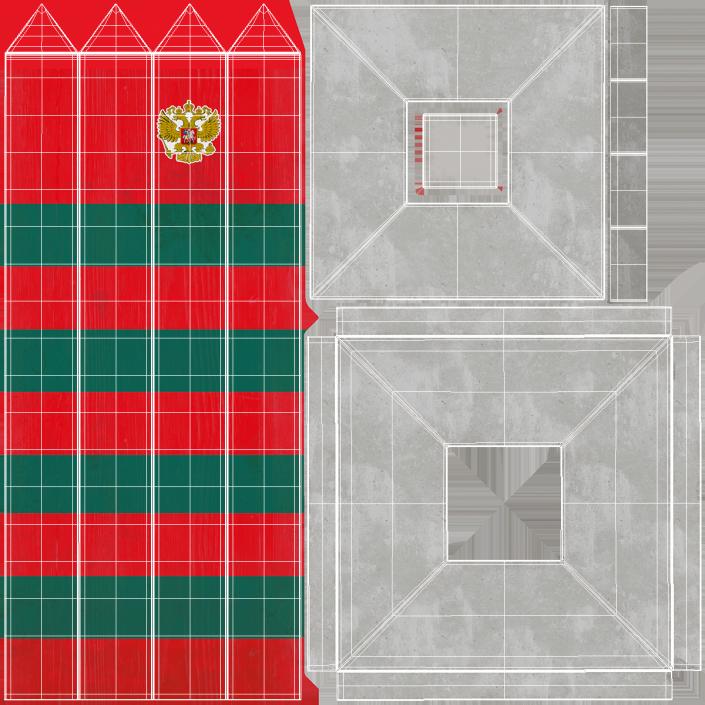 3D Border Post of Russia