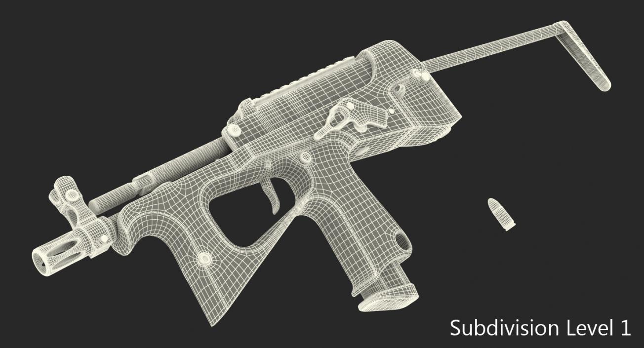 3D Machine Pistol PP-2000 SMG