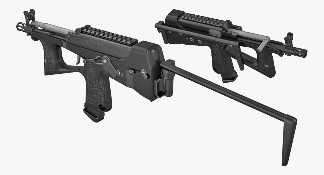 3D Machine Pistol PP-2000 SMG