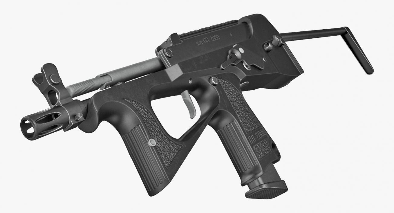 3D Machine Pistol PP-2000 SMG