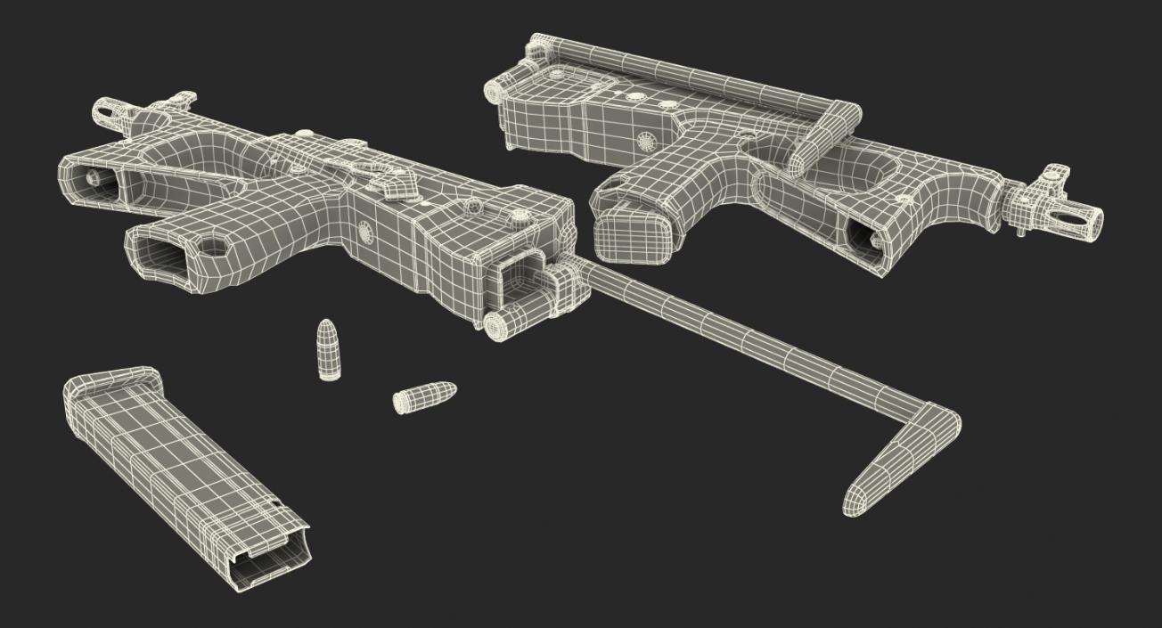 3D Machine Pistol PP-2000 SMG