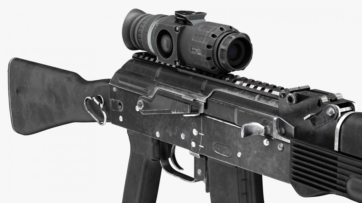 AK104 with Thermal Scope Trijicon IR Patrol M300W 3D model