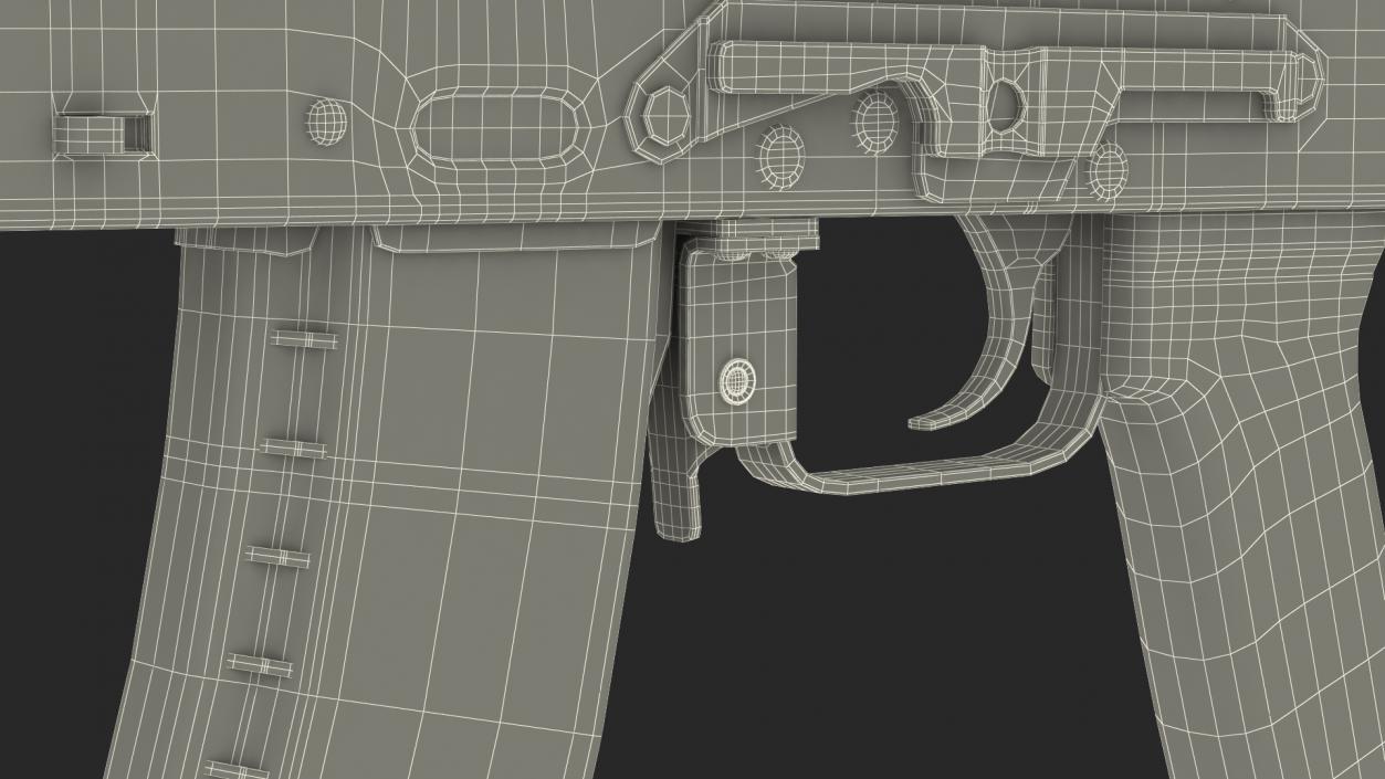 AK104 with Thermal Scope Trijicon IR Patrol M300W 3D model